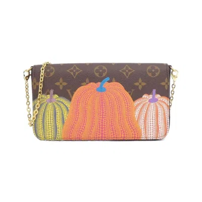 Pre-owned Louis Vuitton Marron Monogram Monogram Pochette Pouch Shoulder Bag ()