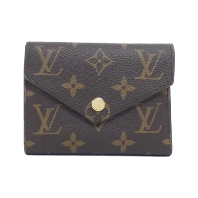 Pre-owned Louis Vuitton Marron Monogram Monogram Wallet (bi-fold) () In Brown