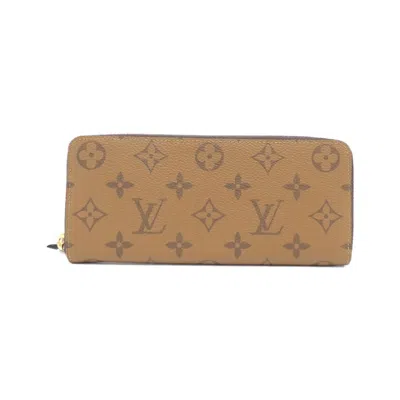 Pre-owned Louis Vuitton Marron Monogram Reverse Monogram Reverse Long Wallet (bi-fold) ()