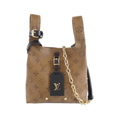 Pre-owned Louis Vuitton Marron Monogram Reverse Monogram Reverse Shoulder Bag ()