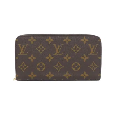 Pre-owned Louis Vuitton Marron Monogram Rose Ballerine Monogram Long Wallet (bi-fold) ()