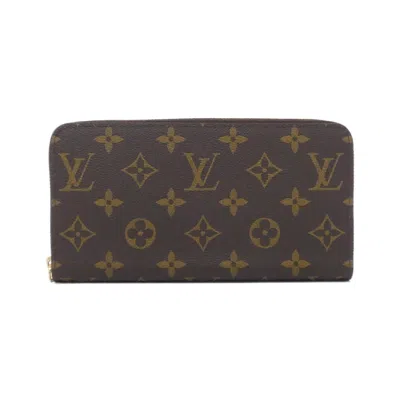 Pre-owned Louis Vuitton Marron Monogram Rose Ballerine Monogram Long Wallet (bi-fold) ()