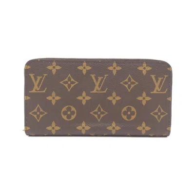 Pre-owned Louis Vuitton Marron Monogram Rose Ballerine Monogram Long Wallet (bi-fold) () In Multi