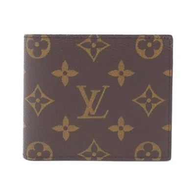 Pre-owned Louis Vuitton Marron Monogram Wallet (bi-fold) () In Brown