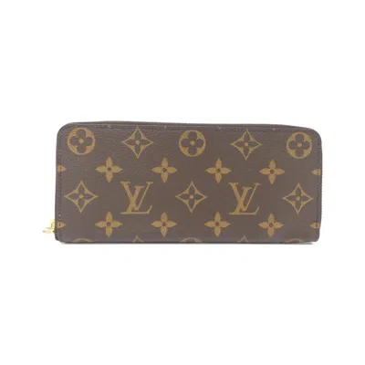 Pre-owned Louis Vuitton Marron Rose Ballerine Coated Canvas Long Wallet (bi-fold) () In Multi