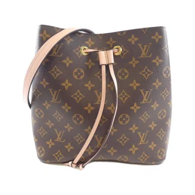 Pre-owned Louis Vuitton Marron Rose Poudre Coated Canvas Shoulder Bag ()
