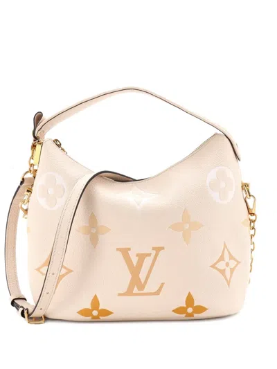 Pre-owned Louis Vuitton Marshmallow Bag By The Pool Monogram Empreinte Giant Hobo Bag In Neutral