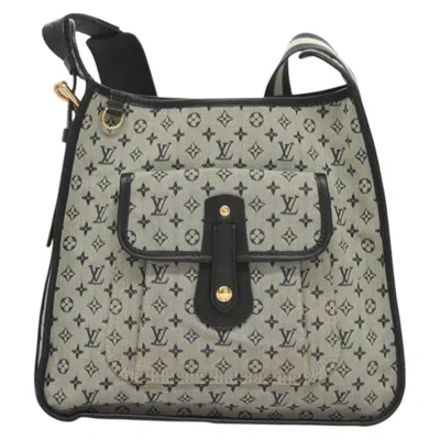 Pre-owned Louis Vuitton Mary Kate Blue Canvas Shoulder Bag ()