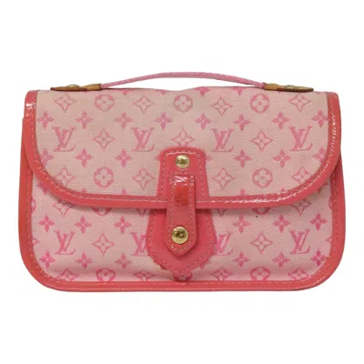 Pre-owned Louis Vuitton Mary Kate Canvas Clutch Bag () In Pink