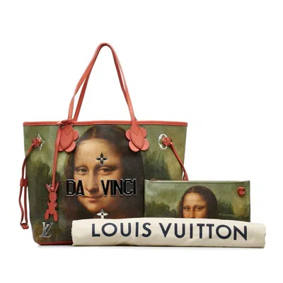 Pre-owned Louis Vuitton Masters Collection Multi-color Pink Poppy Petal Pvc Leather Tote Bag ()