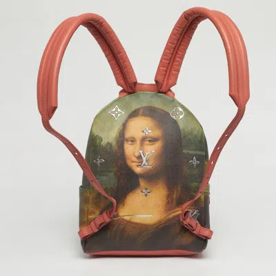 Pre-owned Louis Vuitton Masters Da Vinci Palm Springs Backpack In Multi