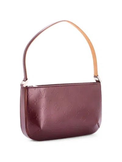 Pre-owned Louis Vuitton Mat Fowler Handbag Monogram Vernis Shoulder Bag In Purple