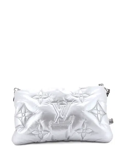 Pre-owned Louis Vuitton Maxi Multi Pochette Accessoires Monogram Quilted Econyl Nylon Crossbody Bag In Pink