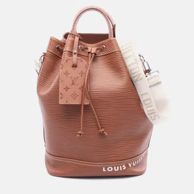 Pre-owned Louis Vuitton Maxi Noe Sling Shoulder Handbag M23117 Epi Leather Brown Cognac