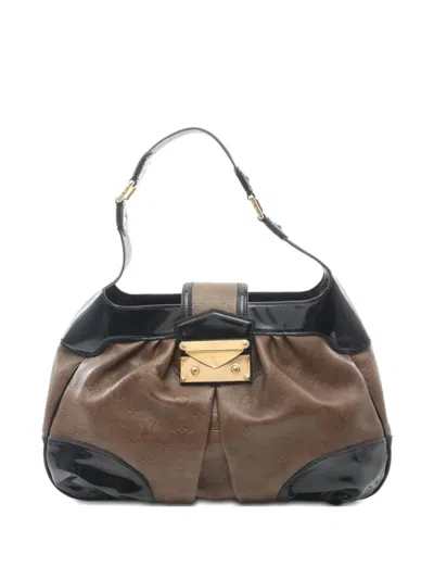 Pre-owned Louis Vuitton Medium 2006 Polly Monogram Debossed Shoulder Bag In Brown