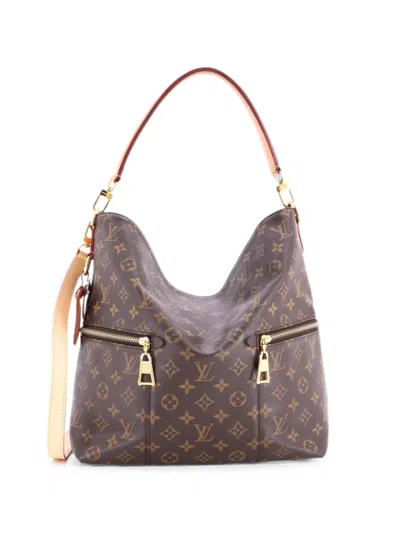 Pre-owned Louis Vuitton Melie Handbag Monogram Canvas Hobo Bag In Brown