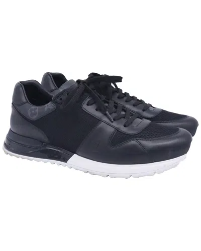 Pre-owned Louis Vuitton Men's Leather Run Away Monogram Sneaker (authentic Pre-loved)