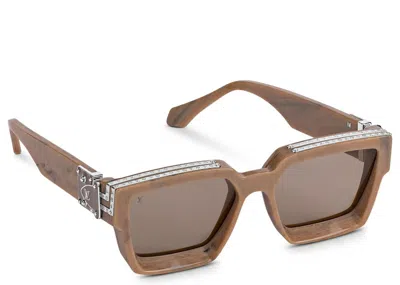 Pre-owned Louis Vuitton Men's  1.1 Millionaires Sunglasses In Camel