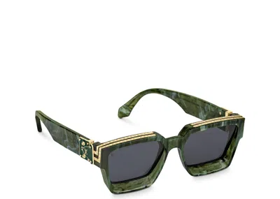 Pre-owned Louis Vuitton Men's  1.1 Millionaires Sunglasses In Green Marble