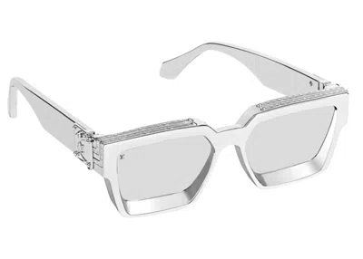 Pre-owned Louis Vuitton Men's  1.1 Millionaires Sunglasses In Silver
