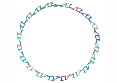 Pre-owned Louis Vuitton Men's  2054 Chain Necklace In Rainbow
