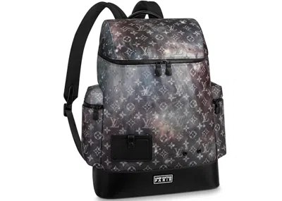 Pre-owned Louis Vuitton Men's  Alpha Backpack Monogram Galaxy In Black