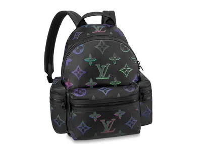 Pre-owned Louis Vuitton Men's  Backpack Comet In Black Borealis