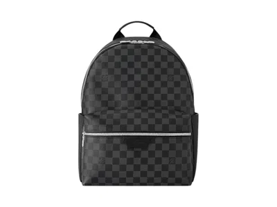 Pre-owned Louis Vuitton Men's  Backpack Discovery Damier In Black/grey In Multi