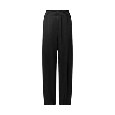 Pre-owned Louis Vuitton Men's  Beadembellished Silk Pajama Pants In Black