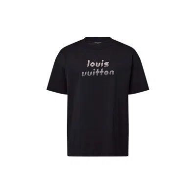 Pre-owned Louis Vuitton Men's  Beadembroidered Cotton T-shirt In Black