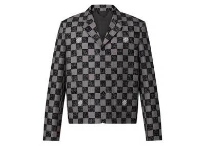Pre-owned Louis Vuitton Men's  Boxy Damier Jacket In Black