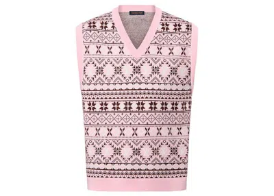 Pre-owned Louis Vuitton Men's  By Tyler, The Creator Fair Isle Jacquared Merino Wool Vest In Pastel