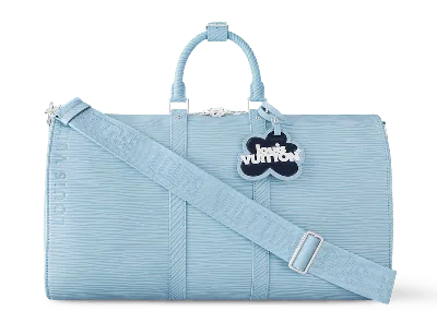 Pre-owned Louis Vuitton Men's  By Tyler, The Creator Keepall Bandouliere 50 In Sky Blue