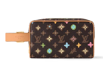 Pre-owned Louis Vuitton Men's  By Tyler, The Creator Locker Dopp Kit In Chocolate Craggy Monogram