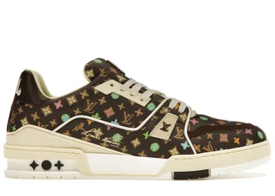 Pre-owned Louis Vuitton Men's  By Tyler, The Creator Lv Trainer Sneakers In Mocha