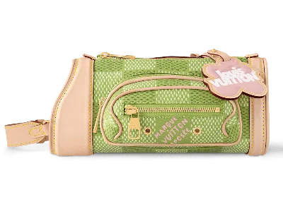 Pre-owned Louis Vuitton Men's  By Tyler, The Creator Mini Golf Bag In Green Damier Golf