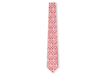 Pre-owned Louis Vuitton Men's  By Tyler, The Creator Monogram Craggy Tie In Pink