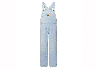 Pre-owned Louis Vuitton Men's  By Tyler, The Creator Monogram Denim Dungarees In Washed Indigo In Blue