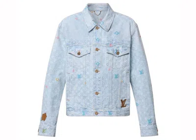 Pre-owned Louis Vuitton Men's  By Tyler, The Creator Monogram Denim Jacket In Washed Indigo In Blue