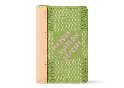 Pre-owned Louis Vuitton Men's  By Tyler, The Creator Pocket Organizer In Green Damier Golf