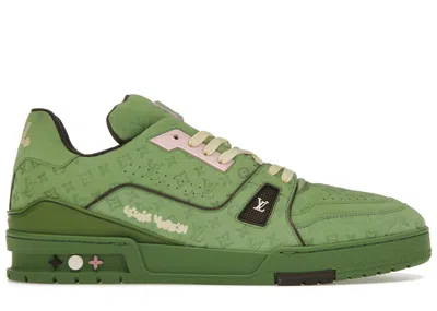 Pre-owned Louis Vuitton Men's  By Tyler, The Creator Sneakers In Green/brown