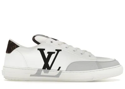 Pre-owned Louis Vuitton Men's  Charlie Trainers Sneakers In White/cacoa Brown/black