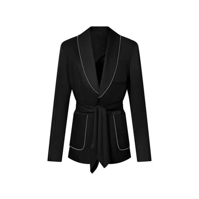 Pre-owned Louis Vuitton Men's  Chic Silk Pajama Jacket In Black