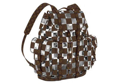 Pre-owned Louis Vuitton Men's  Christopher Backpack In Brown/clear In Multi