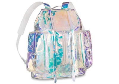 Pre-owned Louis Vuitton Men's  Christopher Backpack Monogram Gm In Prism