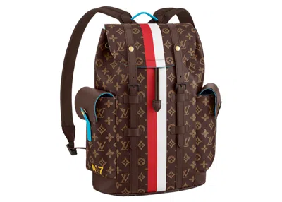 Pre-owned Louis Vuitton Men's  Christopher Backpack Monogram In Brown
