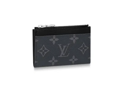 Pre-owned Louis Vuitton Men's  Coin Card Holder In Eclipse