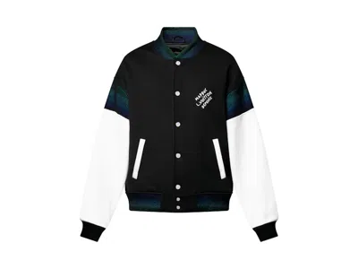 Pre-owned Louis Vuitton Men's  Cotton Jersey Varsity Blouson In Black
