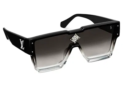 Pre-owned Louis Vuitton Men's  Cyclone Sunglasses In Gradient Black (z1736w/e)