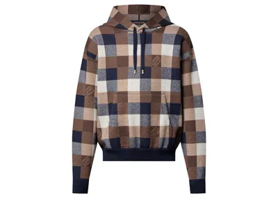 Pre-owned Louis Vuitton Men's  Damier Cashmere And Woolblend Hoodie
